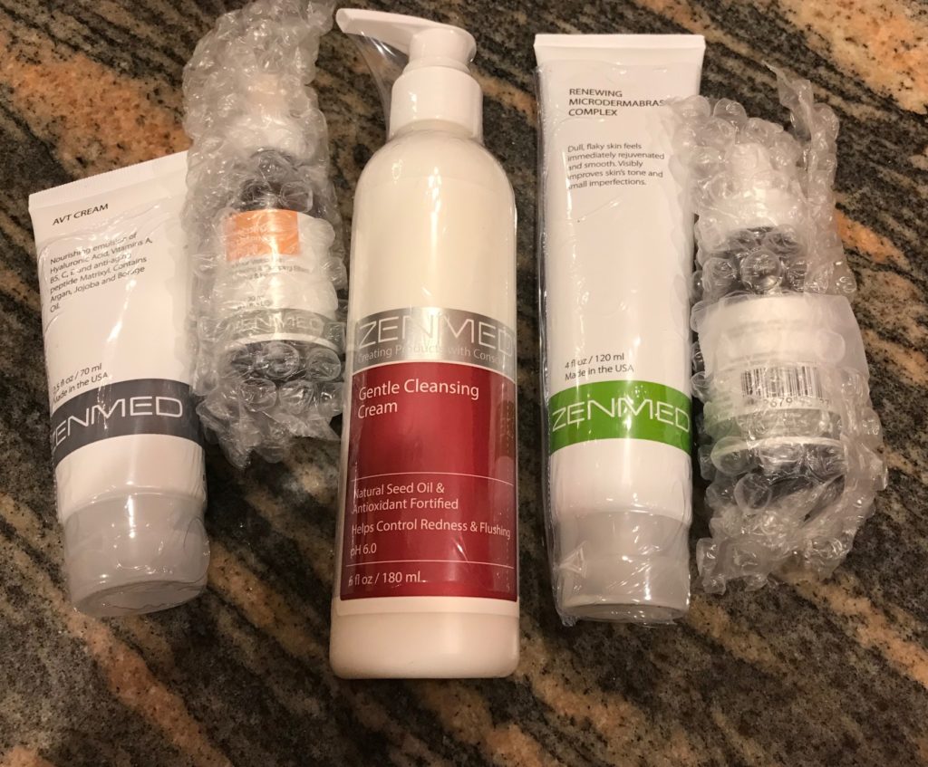 Zenmed Skincare minimal packaging, neversaydiebeauty.com