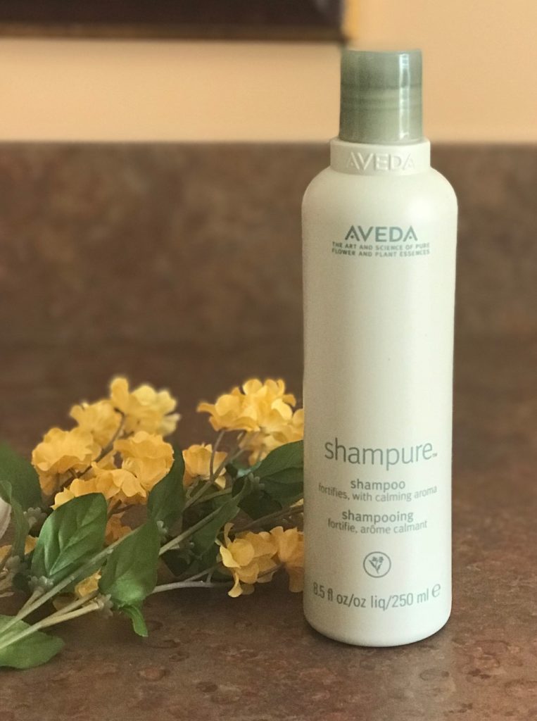 Aveda Shampure Shampoo bottle, neversaydiebeauty.com