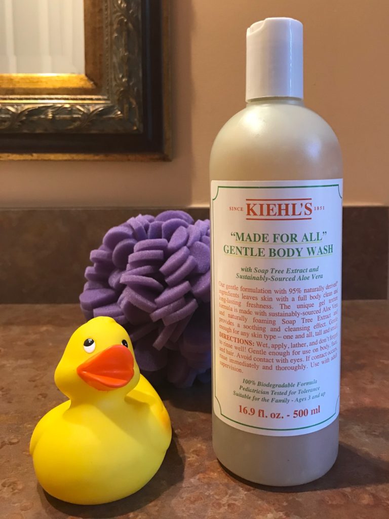 Kiehl's Gentle Body Wash plastic bottle, neversaydiebeauty.com