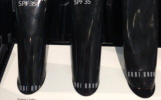 black, plastic tubes of 3 shades of Bobbi Brown BB Cream SPF 35, neversaydiebeauty.com