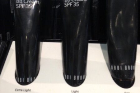 black, plastic tubes of 3 shades of Bobbi Brown BB Cream SPF 35, neversaydiebeauty.com