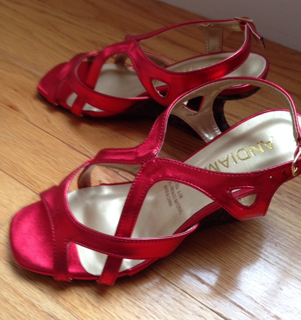 My Lucky New Red “Melissa” Sandals from Midnight Velvet – Never Say Die  Beauty