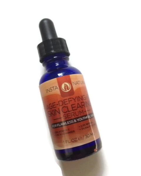 InstaNatural Age Defying Skin Clearing Serum facial serum neversaydiebeauty.com @redAllison