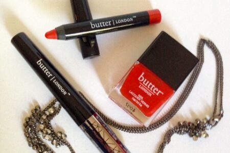 mascara, lip crayon and nail lacquer in shade Ladybird, nail polish, new makeup