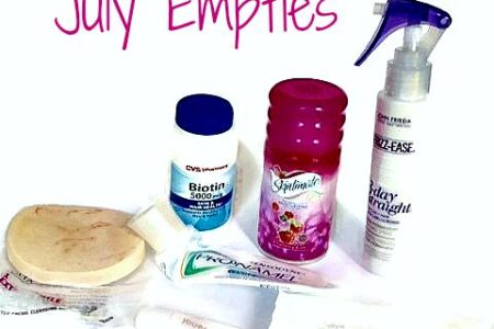 empty cosmetic products