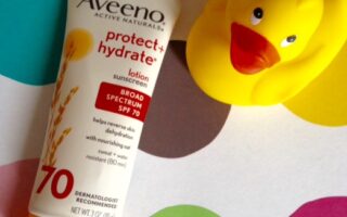 Aveeno Protect + Hydrate Lotion Sunscreen SPF 70 neversaydiebeauty.com @redAllison