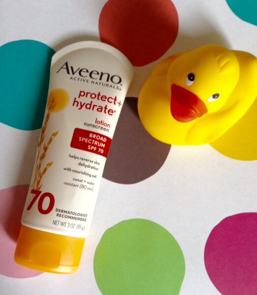 Aveeno Protect + Hydrate Lotion Sunscreen SPF 70 neversaydiebeauty.com @redAllison