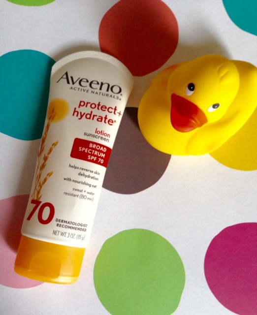 Aveeno Protect + Hydrate Lotion Sunscreen SPF 70 neversaydiebeauty.com @redAllison