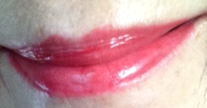 lips wearing Lipstick Queen Endless Summer Moisturizing Lipstick in Aloha, neversaydiebeauty.com, @redAllison