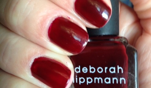 Deborah Lippmann nail polish, shade Single Ladies, mani neversaydiebeauty.com @redAllison
