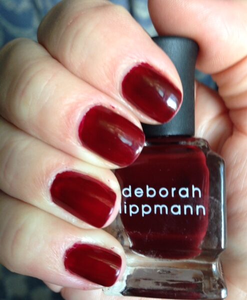 Deborah Lippmann nail polish, shade Single Ladies, mani neversaydiebeauty.com @redAllison