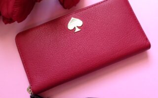 red leather Kate Spade wallet neversaydiebeauty.com @redAllison