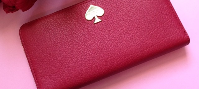 red leather Kate Spade wallet neversaydiebeauty.com @redAllison