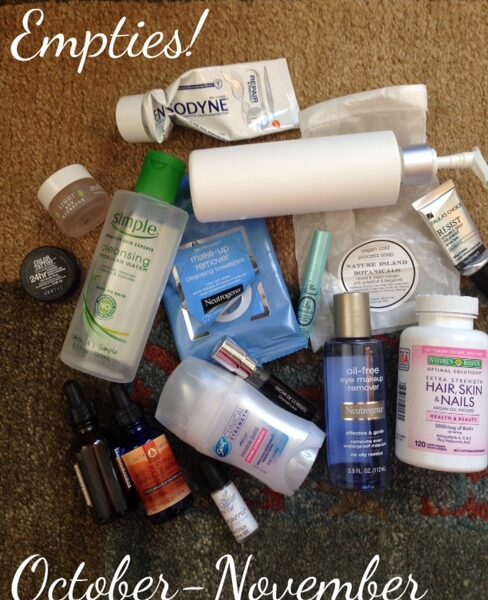 empty beauty products & mini reviews neversaydiebeauty.com @redAllison