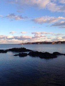 view of Marblehead MA harbor winter afternoon neversaydiebeauty.com @redAllison