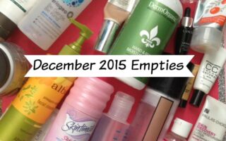 December 2015 empty beauty products neversaydiebeauty.com @redAllison