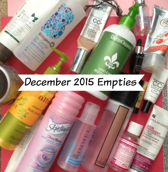 December 2015 empty beauty products neversaydiebeauty.com @redAllison