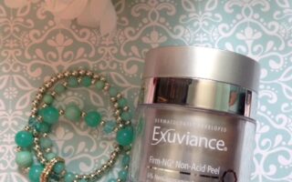 Exuviance Firm-NG6 Non-Acid Peel, a non-irritating glycolic facial peel neversaydiebeauty.com @redAllison