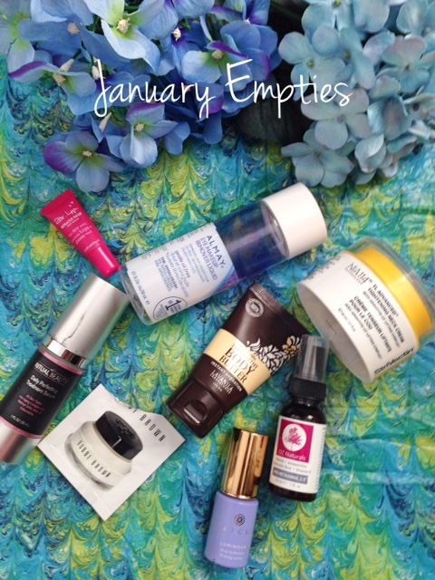 January 2016 empty beauty products neversaydiebeauty.com @redAllison