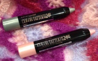 Maybelline Color Tattoo Concentrated Eye Crayons Pink Parfait & Grey Crystal neversaydiebeauty.com @redAllison