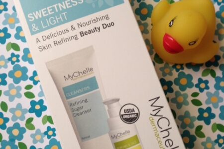 MyChelle Sweetness & Light Skin Refining Beauty Duo: cleanser and argan oil neversaydiebeauty.com @redAllison