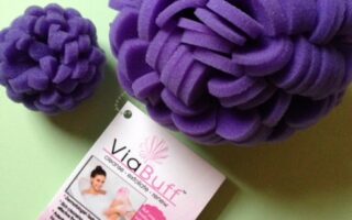 VaiBuff Level 1 Extra Gentle Mini Buff & Body Exfoliator neversaydiebeauty.com @redAllison