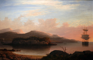 Fitz Henry Lane painting "Off Mount Desert Island" neversaydiebeauty.com @redAllison