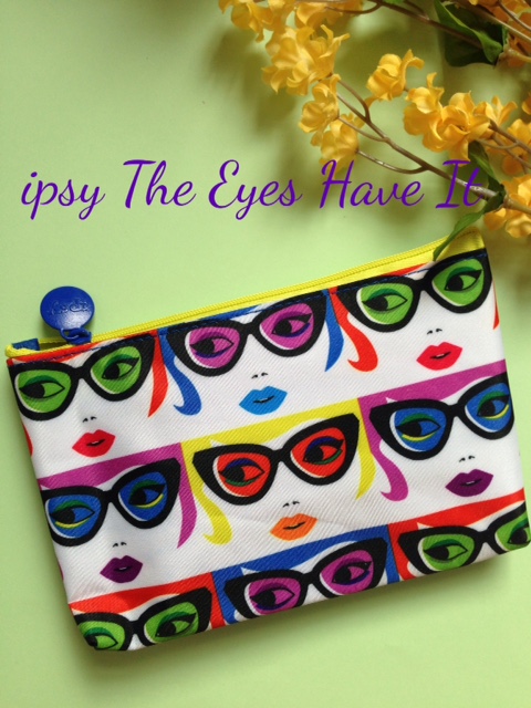ipsy makeup bag with sunglasses pattern from January 2016 neversaydiebeauty.com @redAllison