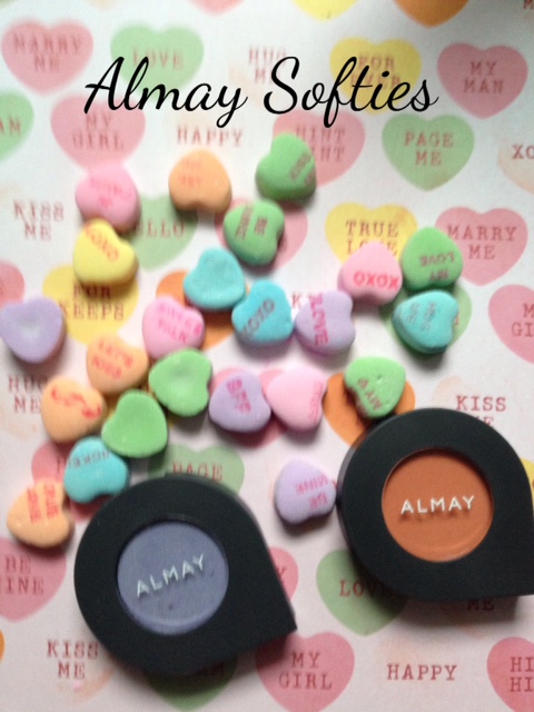 Almay Softies Eyeshadow singles in Peach Fuzz & Vintage Grape neversaydiebeauty.com @redAllison