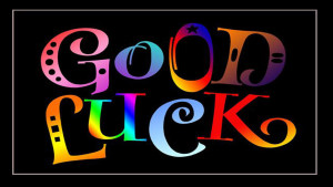 Good Luck in rainbow colors