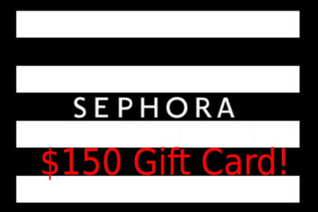 Sephora $150 gift card neversaydiebeauty.com @redAllison