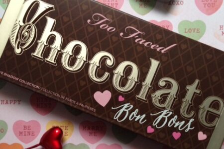 Too Faced Chocolate Bon Bons outer box neversaydiebeauty.com @redAllison