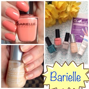 collage of Barielle products & my nails wearing them neversaydiebeauty.com @redAllison