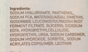 ingredients in MDSun Super Hydration B Serum neversaydiebeauty.com @redAllison