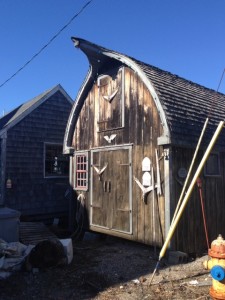 Scandinavian style fishing shack, Marblehead MA neversaydiebeauty.com @redAllison