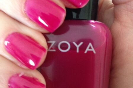 Zoya Professional Nail Lacquer, shade Paloma, a raspberry jelly neversaydiebeauty.com @redAllison