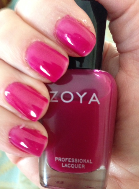 Zoya Professional Nail Lacquer, shade Paloma, a raspberry jelly neversaydiebeauty.com @redAllison