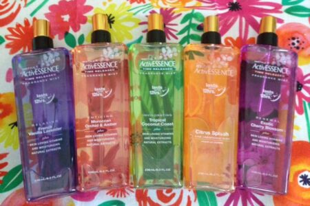 InStyle ActivESSENCE Fragrance Mists in 5 colorful scents neversaydiebeauty.com @redAllison