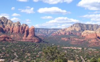 daytime view of Coffee Pot red rocks Sedona AZ neversaydiebeauty.com