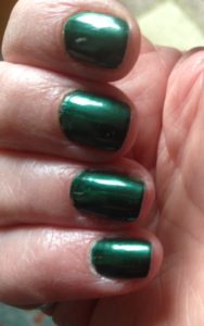 my nails wearing Chrome Girl limited edition JADED nail polish neversaydiebeauty.com @redAllison