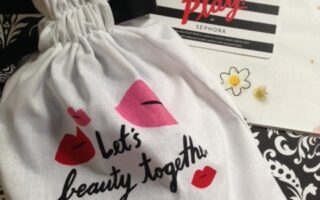 Sephora Play! beauty box with drawstring bag for May 2016 neversaydiebeauty.com @redAllison