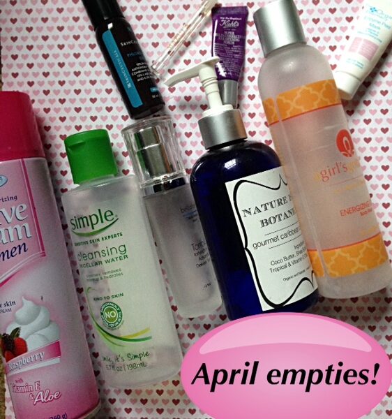 empty beauty products April 2016 neversaydiebeauty.com @redAllison