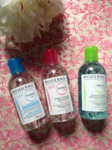 Bioderma's 3 micellar waters for 3 different skin types: Sensiobio, Hydrabio, Sebium neversaydiebeauty.com @redAllison