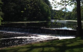 Ipswich River, upriver view from the falls at Foote Brothers neversaydiebeauty.com @redAllison