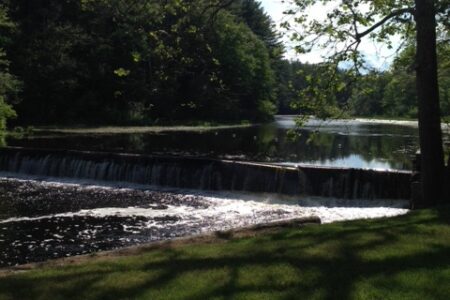 Ipswich River, upriver view from the falls at Foote Brothers neversaydiebeauty.com @redAllison