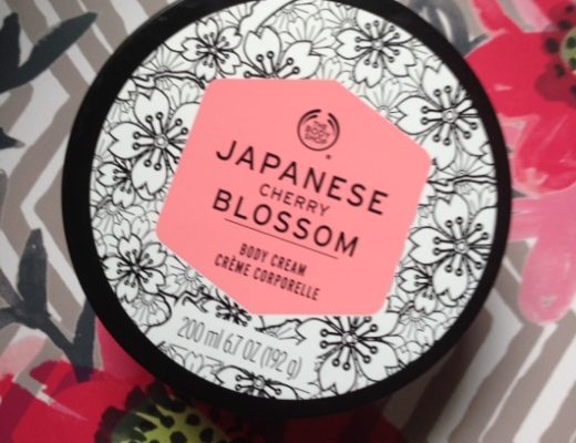 The Body Shop Japanese Cherry Blossom body cream neversaydiebeauty.com @redAllison