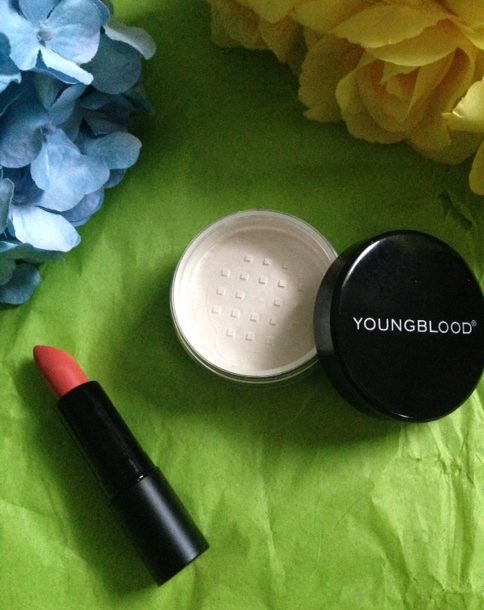 Youngblood Cosmetics Intimatte Lipstick "Flirt" and Lunar Dust "Twilight" neversaydiebeauty.com @redAllison