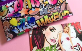 ipsy Rebel Rebel graffiti covered makeup bag & theme card June 2016 neversaydiebeauty.com @redAllison