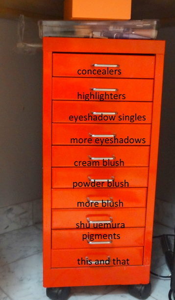 BeautyInfoZone's cosmetics file cabinet