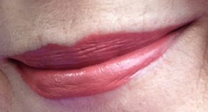 Fiona Stiles Ultrasuede High Intensity Lip Color in Lenox on my lips neversaydiebeauty.com @redAllison